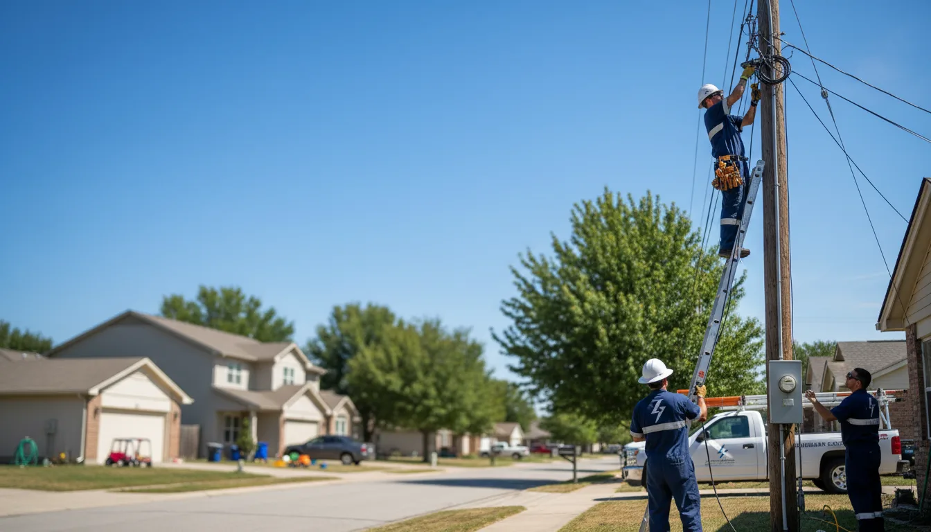 Residential electrician providing installation services in Indianola, IA